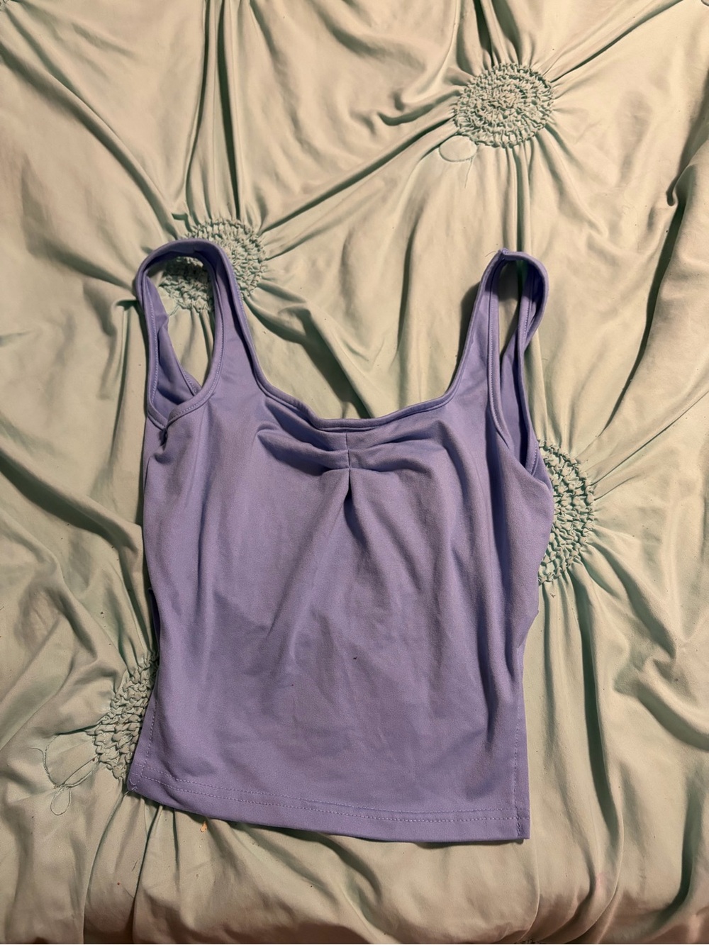 Women’s Lilac Tank Top Sleeveless Scoop Neck